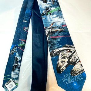 Star Wars Death Star Millennium Falcon Design Tie